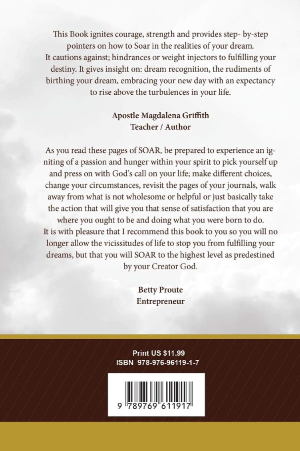 SOAR ...believe, you can live your dream (back cover)