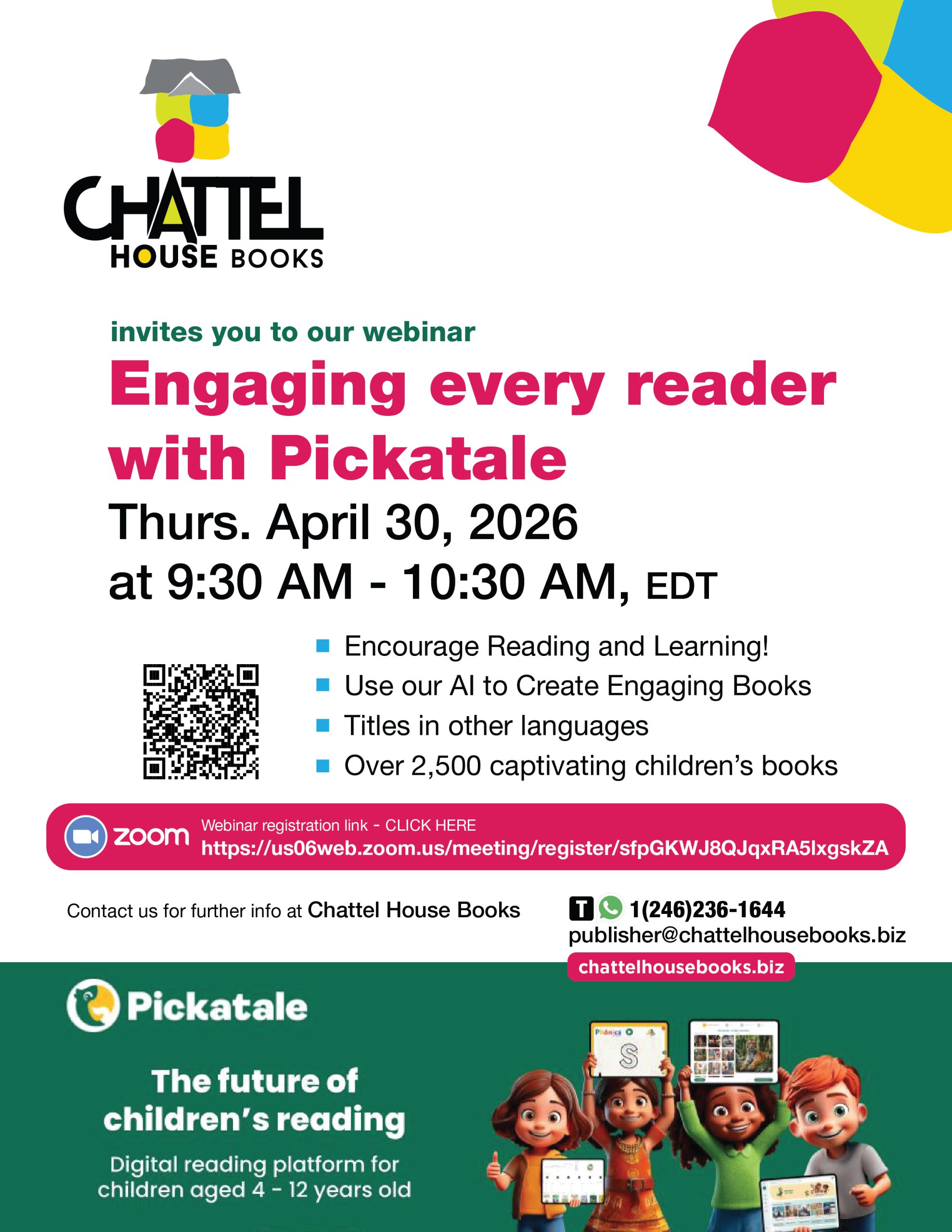 Engaging every reader with Pickatale webinar